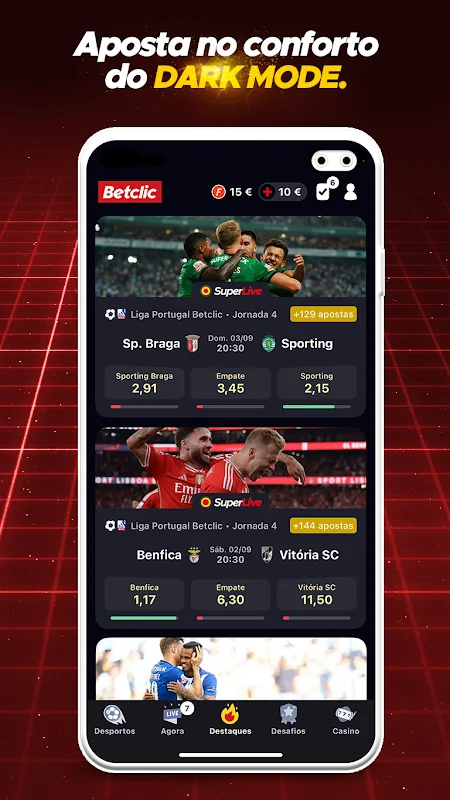 Betclic Captura de ecrã 2